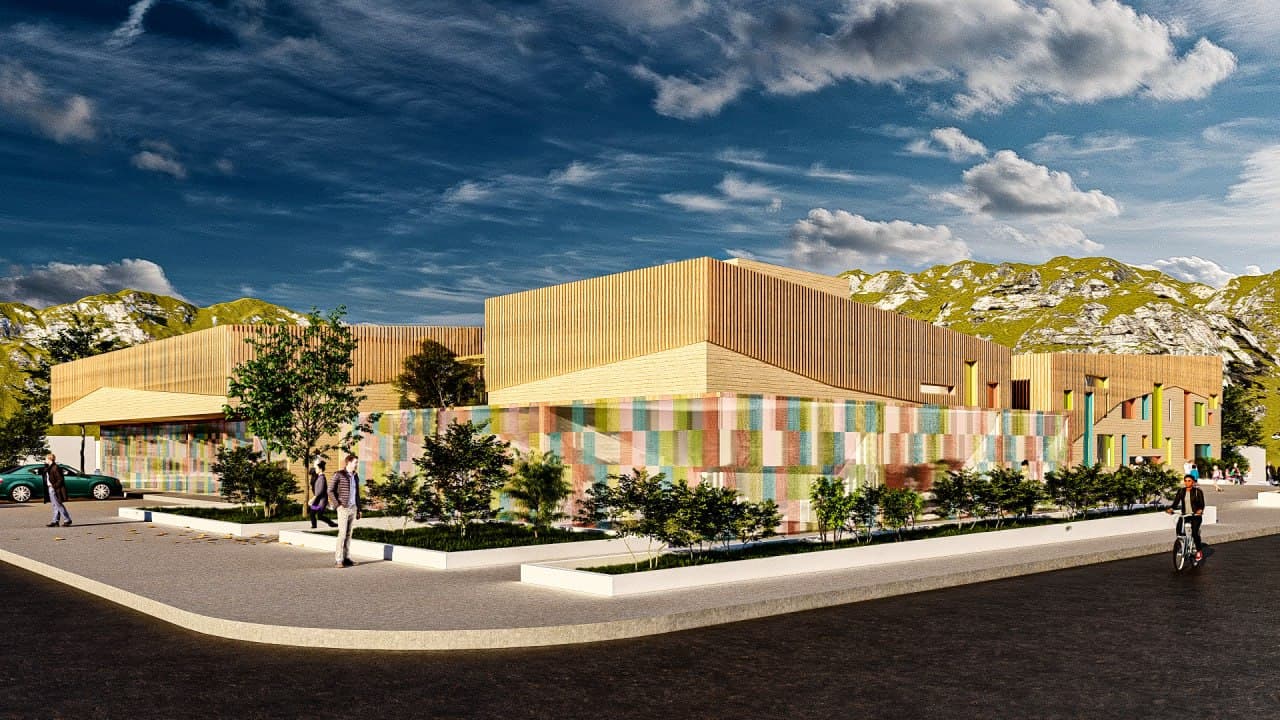 Architectural rendering of the Community Primary School project